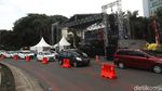 Persiapan Bundaran HI Menyambut Tahun Baru