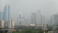 Hujan juga terjadi di wilayah Jakarta Pusat (Foto: Dhani Irawan/detikcom)