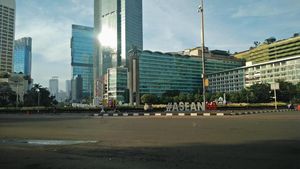 Potret Jakarta Lengang di Hari Pertama 2018