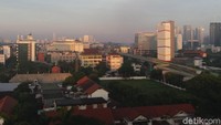 Pemandangan matahari terbit di hari pertama tahun 2018. 