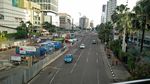 Potret Jakarta Lengang di Hari Pertama 2018