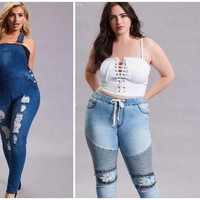 Pada 2017, Forever 21 meluncurkan denim dengan ukuran plus. Wanita bertubuh gemuk ini pun diharapkan tak kesulitan lagi untuk mendapatkan jeans yang sesuai.Foto: Twitter