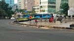Potret Jakarta Lengang di Hari Pertama 2018