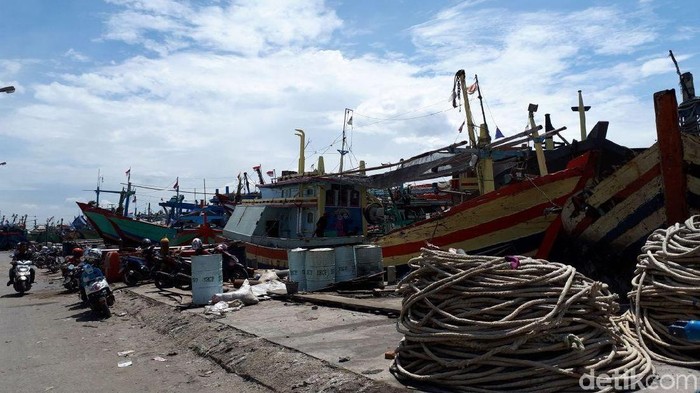 Kapal Cantrang Sesaki Pelabuhan  Kota  Tegal  Berpeluang 