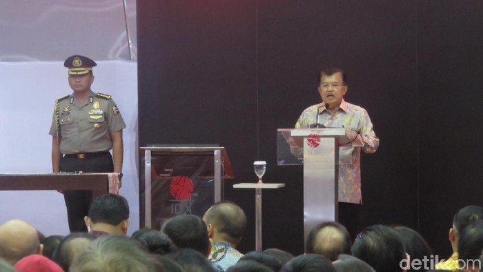Buka Perdagangan Saham, JK Singgung Soal Ekonomi di Tahun Politik