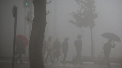 Penampakan Kota Yerusalem yang Berkabut
