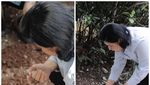 Momen Ani Yudhoyono Kuburkan Ari-ari Cucunya dan Tanam Pohon