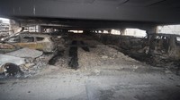 Sekitar 1.600 kendaraan hangus usai terbakar. Merseyside Fire & Rescue Service/Handout via REUTERS.