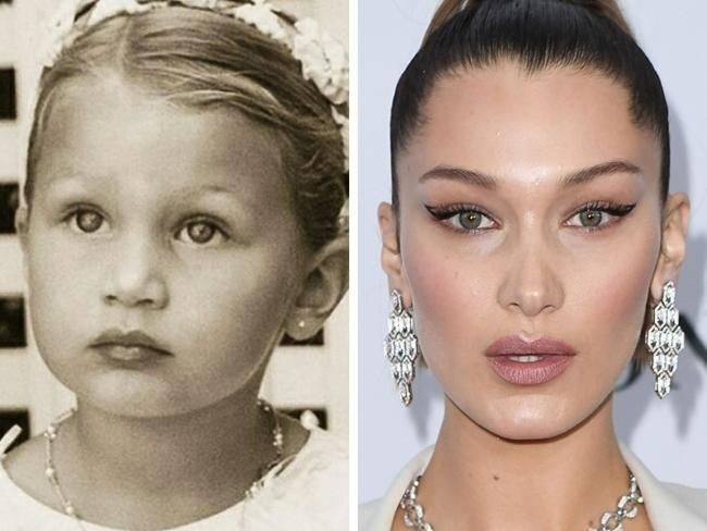 Bella Hadid kerap digosipkan melakukan operasi plastik. Namun jika dilihat foto masa kanak-kanaknya, sepertinya gosip tersebut tidak benar. Bibir Bella dari kecil hingga sekarang tetap sama bentuknya. (Foto: Instagram)