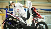 New Honda BeAT eSP semakin tampil menyenangkan dan lebih mengekspresikan gaya aktif serta tren remaja masa kini. Pool/AHM.