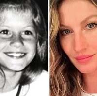 Gisele Bundchen, model dengan pendapatan tertinggi ini memiliki kecantikan alami. Lihat saja foto masa kecilnya, Gisele sudah menawan sejak masih kanak-kanak. (Foto: Instagram)
