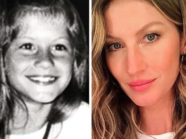 Gisele Bundchen, model dengan pendapatan tertinggi ini memiliki kecantikan alami. Lihat saja foto masa kecilnya, Gisele sudah menawan sejak masih kanak-kanak. (Foto: Instagram)