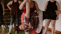 Yoga memang sering dilakukan oleh orang yang bertubuh ramping. Namun, bagaimana jadinya bila perempuan gemuk juga mampu melakukan yoga? Foto: Instagram @nolatress