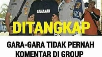 Meme kocak user WhatsApp ditangkap karena kerjaannya cuma kepo di grup, tak pernah komentar. Foto: istimewa