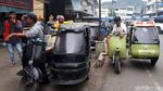 Naik Becak Vespa Jadul di Padang Sidempuan