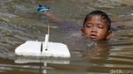 Banjir Rob Kembali Rendam Pelabuhan Kali Adem