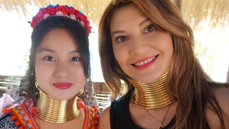 Foto: Tamara Bleszynski bersama wanita Suku Karen (tamarableszynskiofficial/Instagram) Foto: Tamara Bleszynski bersama wanita Suku Karen (tamarableszynskiofficial/Instagram)