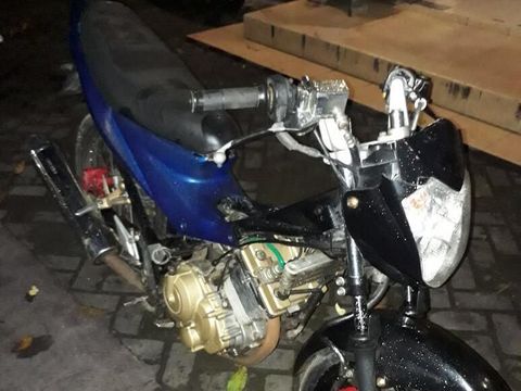 Barang bukti sepeda motor yang dicuri pelaku