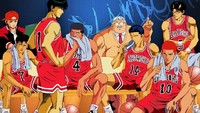 Manga Slam Dunk tentang kehidupan berandalan SMA, Hanamichi Sakuragi yang bergabung dengan klub basket laku terjual 117 juta kopi di dunia.  Foto: istimewa