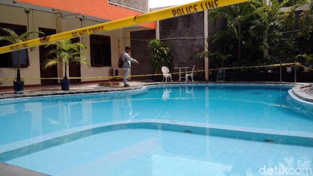 Kolam renang lokasi tewasnya dua bocah di Yogyakarta
