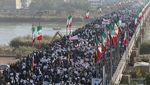 Massa Pro Pemerintah Iran Gelar Demo Tandingan