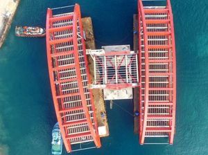 Basuki Hentikan Pemasangan Rangka Jembatan Holtekamp Papua