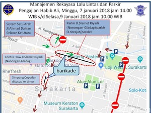 Ada Haul Habib Ali, Begini Rekayasa Lalin di Solo Selama 3 Hari Nanti