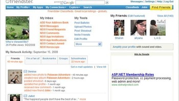 Friendster jadi jejaring sosial paling digemari. Facebook belum ada apa-apanya. Foto: Istimewa