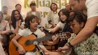 Gadis berusia 7 tahun itupun juga memiliki darah seni dari kedua orang tuanya. Pool/Noel/detikFoto.