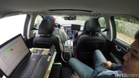Pengujian teknologi B2V Nissan. Teknologi juga bisa mendeteksi dan mengevaluasi ketidaknyamanan seseorang saat berkendara dalam mobil. Sehingga itu bisa mengubah kebiasaannya dalam berkendara. Foto: Nissan