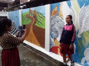 Menarik, Warga di Salatiga Ini Mengecat Lingkungan Jadi Warna-warni