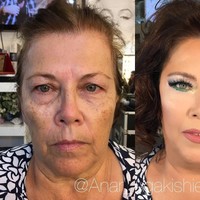 Agar transformasi wajah lebih dramatis, mantan mahasiswa Kedokteran itu juga sering menerapkan lensa kontak berwarna pada kliennya yang berusia di atas 60 tahun. Foto: Instagram Anar Agakishiev