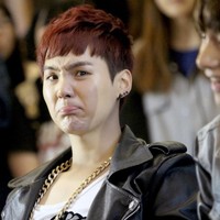 Suga BTS saat ekspresi wajahnya cemberut Foto: Istimewa