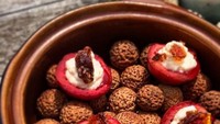 Buah Quandong terdengar asing di sini. Namun mulai populer di dunia. Buah kecil ini mirip dengan buah persik liar. Berasal dari Outback, Australia yang banyak mengandung vitamin C. Foto: Istimewa