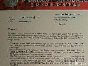 PDIP Pastikan Usung Yossi-Aries di Pilwalkot Bandung