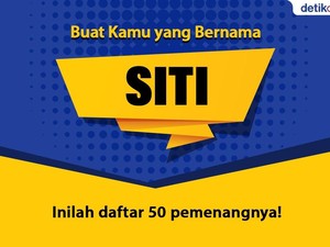 Ini 50 Siti yang Dapat Hadiah dari Menteri Siti