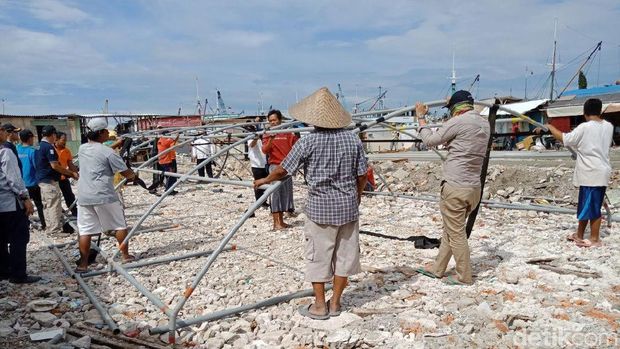 Shelter di Kampung Akuarium Dibangun, Tenda Disiapkan untuk Warga