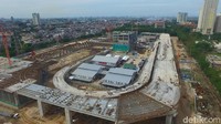 Proses konstruksi utama lintasan LRT mulai dikerjakan oleh kontraktor dalam hal ini Badan Usaha Milik Negara (BUMN) PT Wijaya Karya (Persero).  Foto: Dok.Wijaya Karya