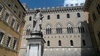 Banca Monte Dei Paschi Di Siena. Bank ini didirikan pada 27 Februari 1472 untuk mendorong penyaluran kredit bagi masyarakat bawah di Italia dengan bunga yang rendah. Foto: CNBC