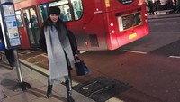 Pevita menikmati momen liburannya di London (pevpearce/Instagram)