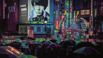 Potret Magis Tokyo Malam Hari: Seperti di Dunia Lain