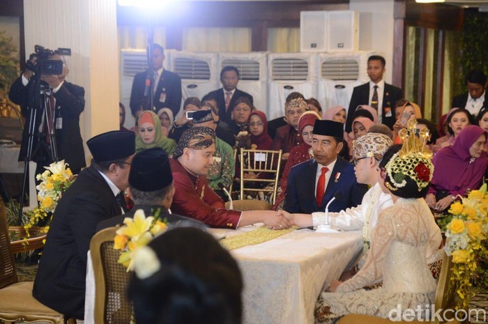 Jokowi dan JK Jadi Saksi Nikah Anak Seskab Pramono Anung