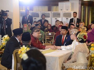 Jokowi dan JK Jadi Saksi Nikah Anak Seskab Pramono Anung