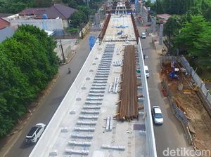 Awal Tahun, Progres LRT Jakarta Mendekati 60%