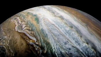 Sabuk selatan Jupiter. Foto: NASA