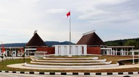 Pembangunan PLBN Motamasin dimulai pada Desember 2015 dan selesai di Desember 2016 dengan kontraktor PT Nindya Karya (Persero). Luas lahan PLBN Motamasin tahap I 11,29 hektar dengan luas bangunan 5.517 meter persegi. Pool/PUPR.