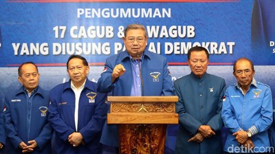 SBY Umumkan Cagub-Cawagub yang Diusung Demokrat