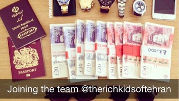 Mereka tak segan mengekspos apapun yang mereka punya. Foto: Instagram @richkidsoftehran