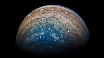 Kutub planet Jupiter. Foto: NASA