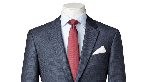 business suit on Mannequin isolated with clipping path.